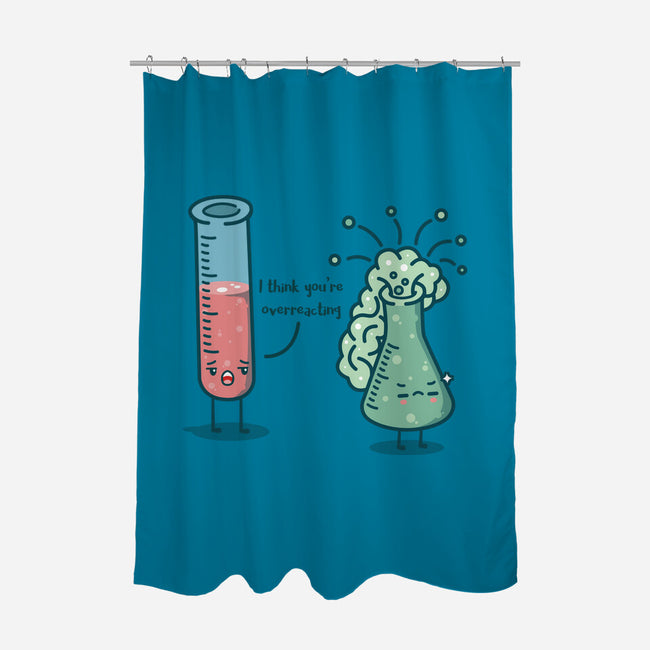 Overreacting-none polyester shower curtain-Beware1984