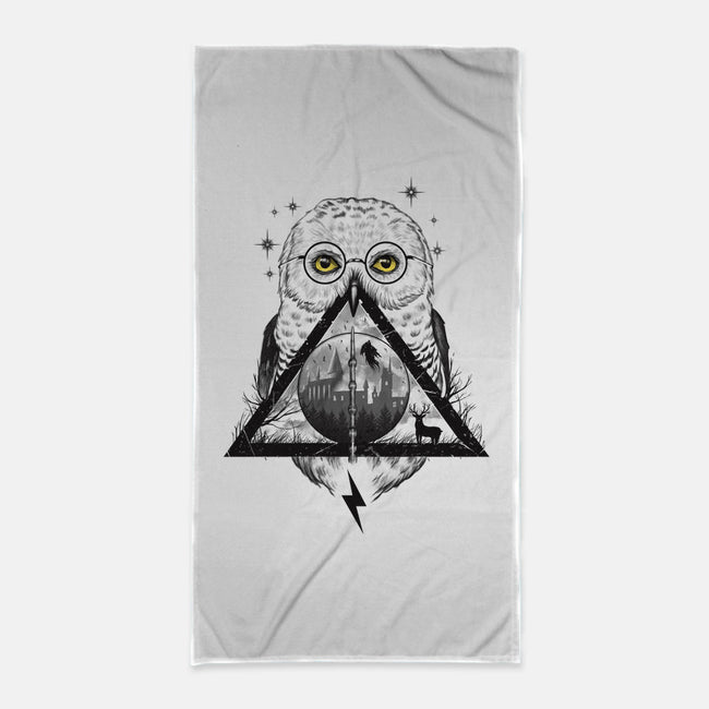 Owls and Wizardry-none beach towel-vp021