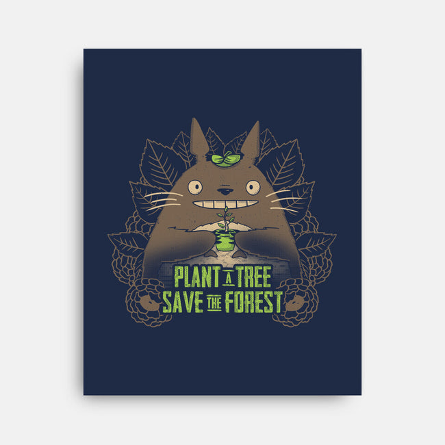 Neighborly Conservationist-none stretched canvas-yumie