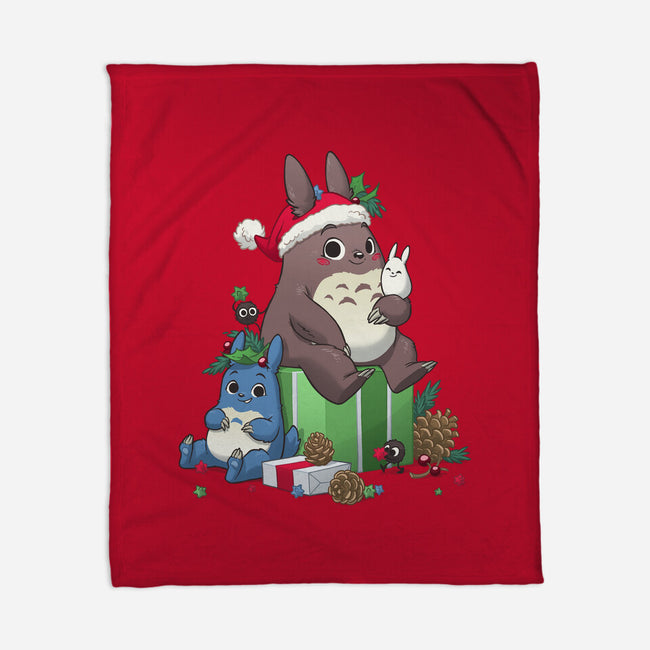 Neighbourly Christmas-none fleece blanket-DoOomcat