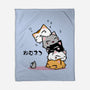Neko Uh-oh-none fleece blanket-JAZZCOLA