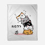 Neko Uh-oh-none fleece blanket-JAZZCOLA