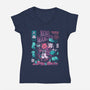 Nekomancer-womens v-neck tee-ilustrata