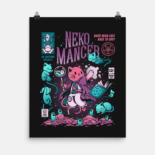 Nekomancer-none matte poster-ilustrata