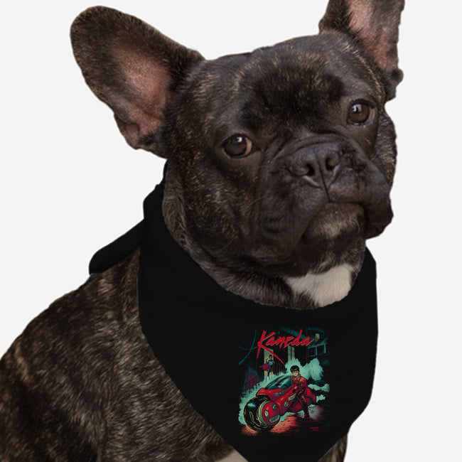 Neo Tokyo Rain-dog bandana pet collar-DonovanAlex