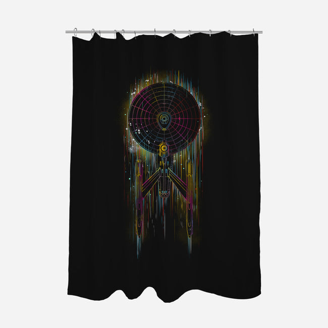 Neon Boldly-none polyester shower curtain-kharmazero