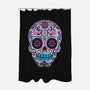 Neon Calavera-none polyester shower curtain-wotto