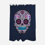 Neon Calavera-none polyester shower curtain-wotto