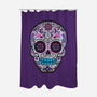 Neon Calavera-none polyester shower curtain-wotto