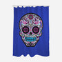 Neon Calavera-none polyester shower curtain-wotto