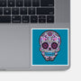 Neon Calavera-none glossy sticker-wotto