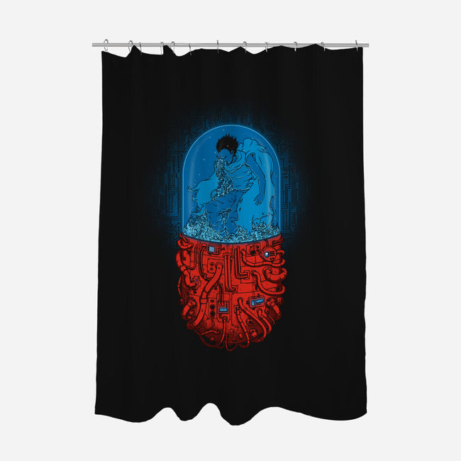 Neo-Tokyo Experiment-none polyester shower curtain-pigboom