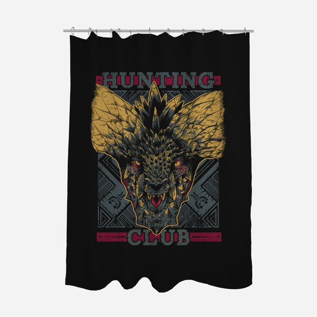 Nergigante-none polyester shower curtain-Melee_Ninja