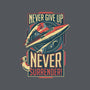 Never Surrender!-none glossy sticker-DeepFriedArt
