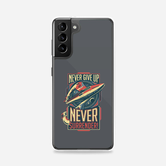 Never Surrender!-samsung snap phone case-DeepFriedArt