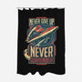 Never Surrender!-none polyester shower curtain-DeepFriedArt