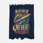 Never Surrender!-none polyester shower curtain-DeepFriedArt