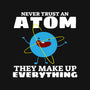 Never Trust An Atom!-none beach towel-Blue_37