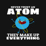 Never Trust An Atom!-none removable cover w insert throw pillow-Blue_37