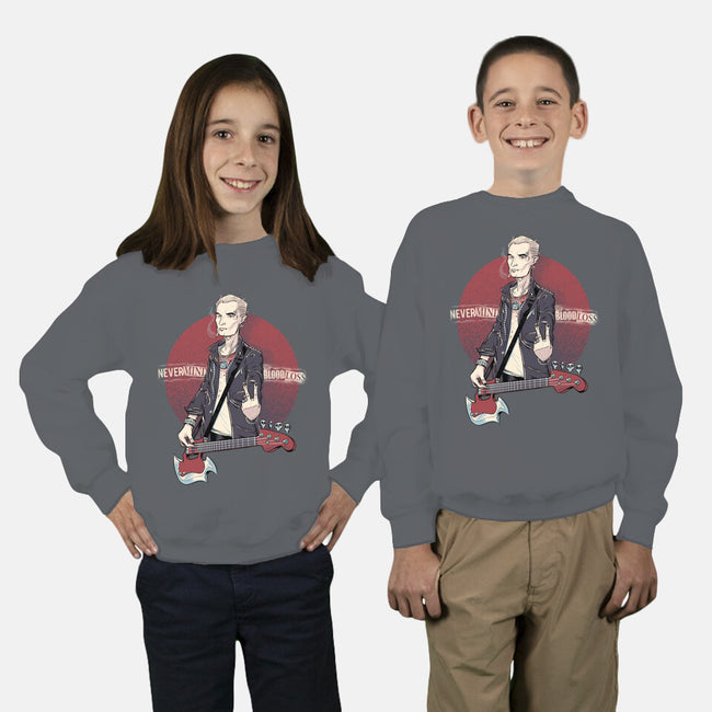 Nevermind the Blood Loss-youth crew neck sweatshirt-kgullholmen