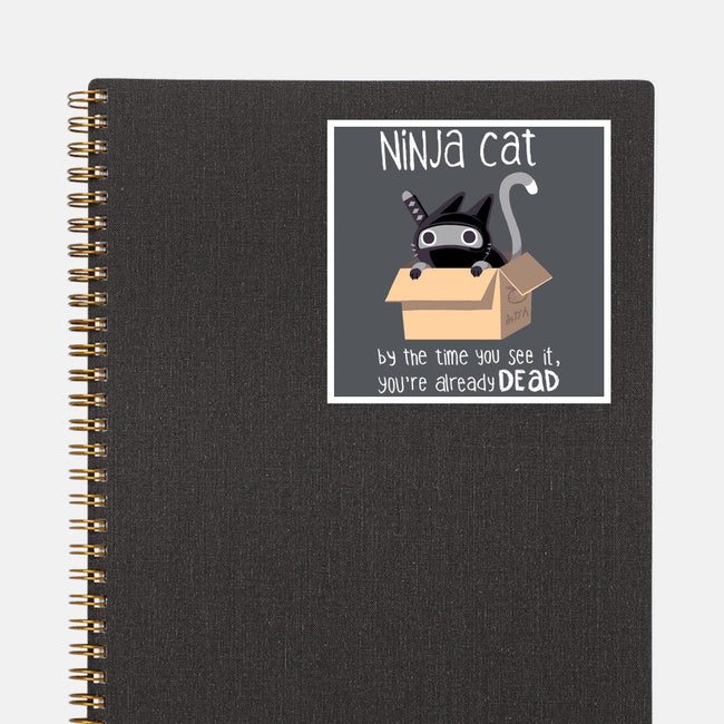Ninja Cat-none glossy sticker-BlancaVidal