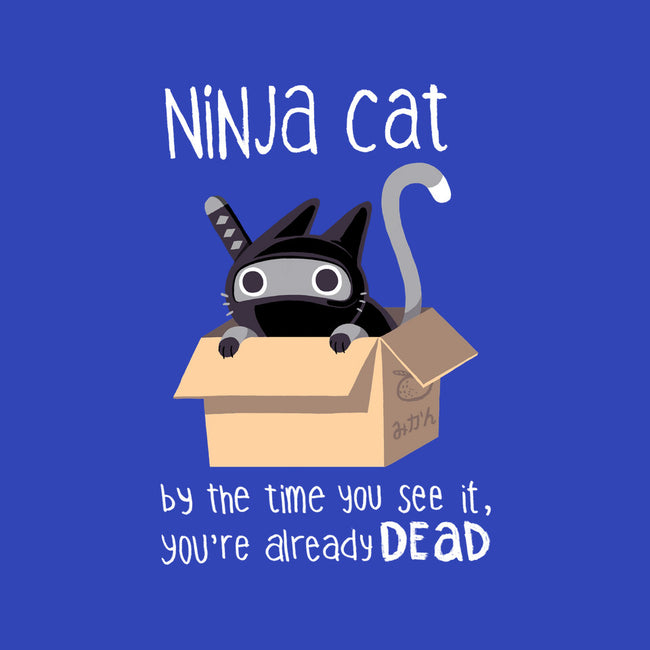 Ninja Cat-none polyester shower curtain-BlancaVidal