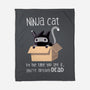 Ninja Cat-none fleece blanket-BlancaVidal