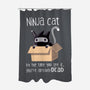 Ninja Cat-none polyester shower curtain-BlancaVidal