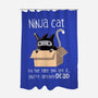Ninja Cat-none polyester shower curtain-BlancaVidal