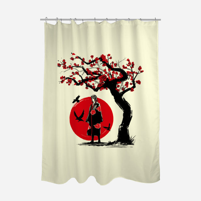 Ninja Under The Sun-none polyester shower curtain-ddjvigo