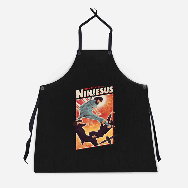 Ninjesus-unisex kitchen apron-Mathiole