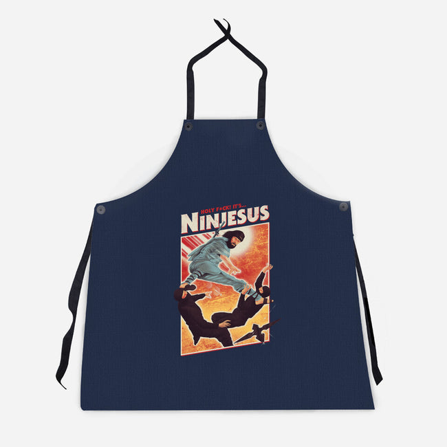 Ninjesus-unisex kitchen apron-Mathiole