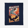 Ninjesus-none fleece blanket-Mathiole