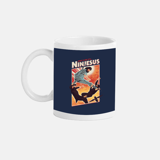 Ninjesus-none glossy mug-Mathiole