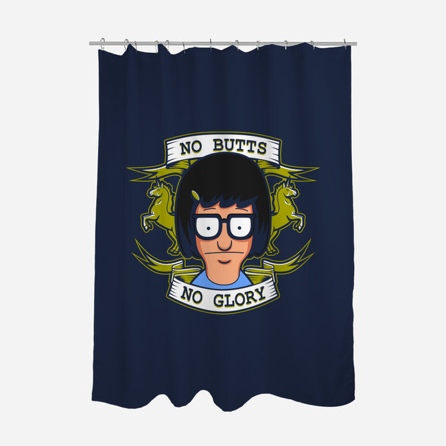 No Butts, No Glory-none polyester shower curtain-Boggs Nicolas