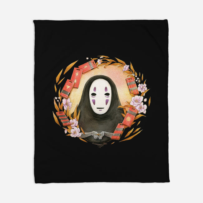 No Face-none fleece blanket-Cinnamoron