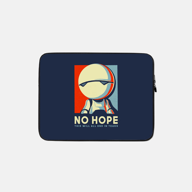 No Hope-none zippered laptop sleeve-BlancaVidal