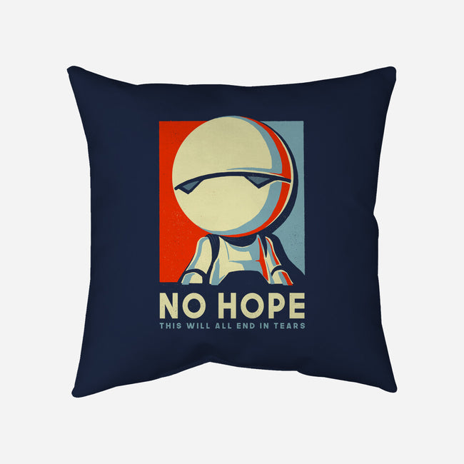 No Hope-none removable cover throw pillow-BlancaVidal