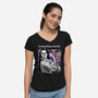 No Power Over Me-womens v-neck tee-hugohugo
