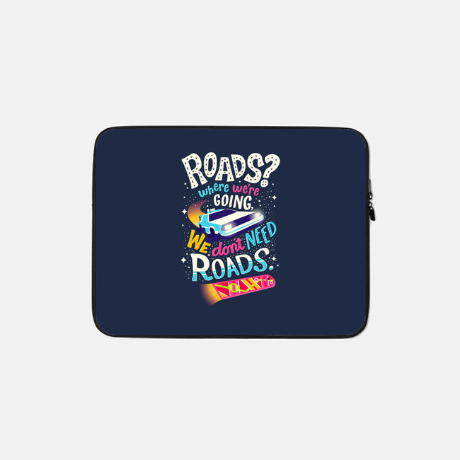 No Roads-none zippered laptop sleeve-risarodil