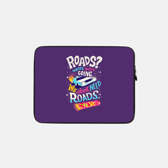 No Roads-none zippered laptop sleeve-risarodil