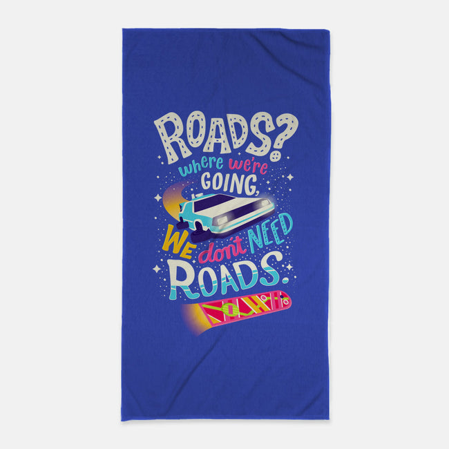 No Roads-none beach towel-risarodil