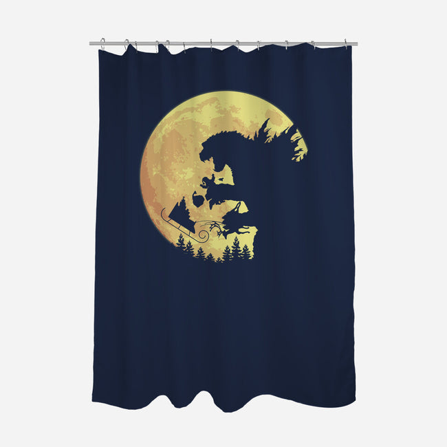 Noh! Noh! Noh!-none polyester shower curtain-maped