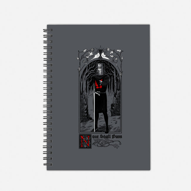 None Shall Pass-none dot grid notebook-Mathiole