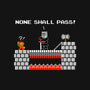 None Shall Pass Including Plumbers-none polyester shower curtain-RyanAstle