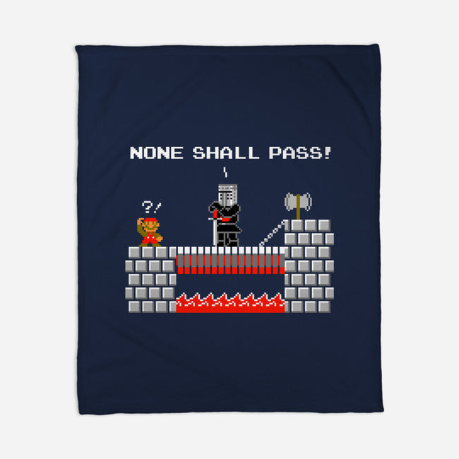 None Shall Pass Including Plumbers-none fleece blanket-RyanAstle