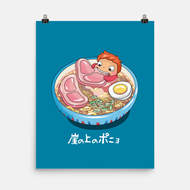 Noodle Swim-none matte poster-vp021