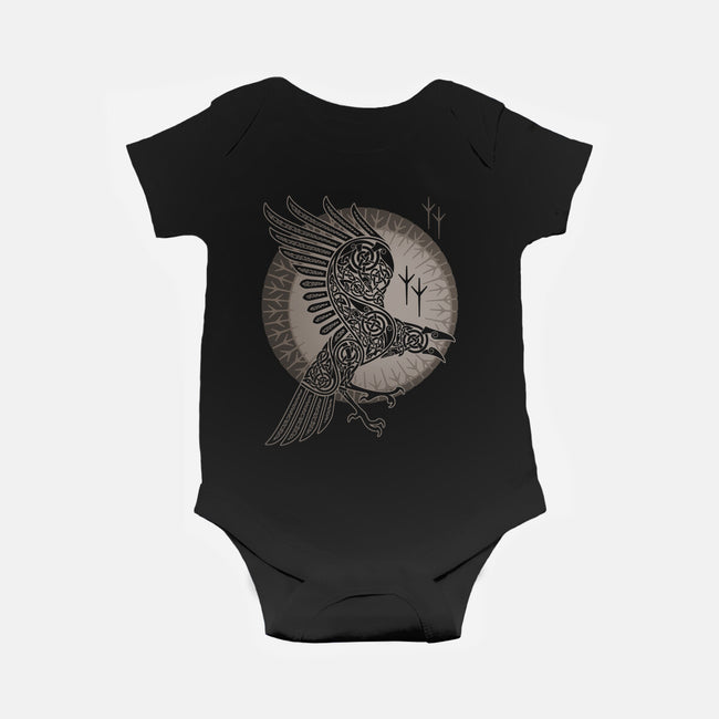 Norse Raven-baby basic onesie-RAIDHO