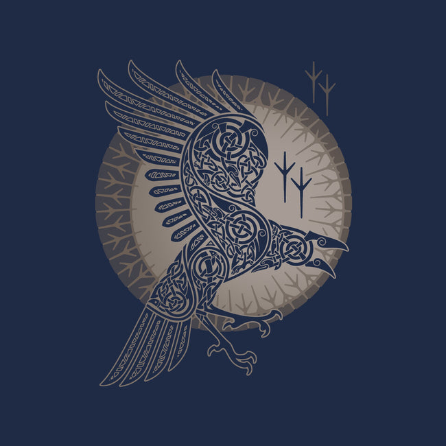 Norse Raven-none polyester shower curtain-RAIDHO