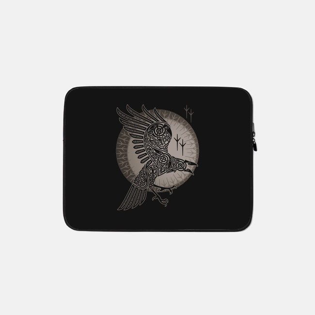 Norse Raven-none zippered laptop sleeve-RAIDHO
